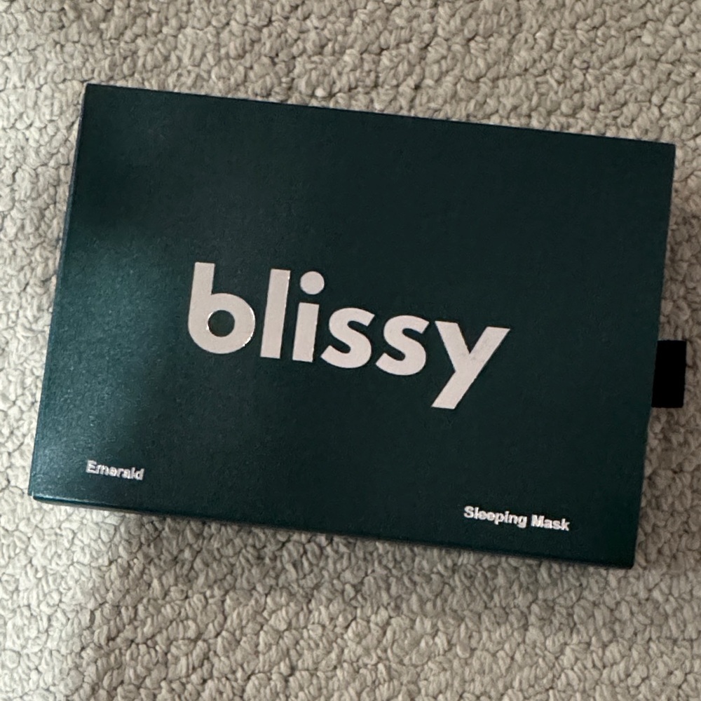 Bliss Emerald Silk Sleep Mask